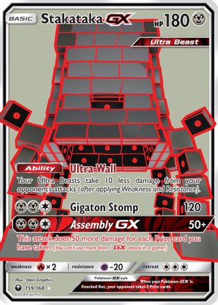 Image of Stakataka GX (Full Art) 159  - Holofoil SM  Celestial Storm - Ultra Rare