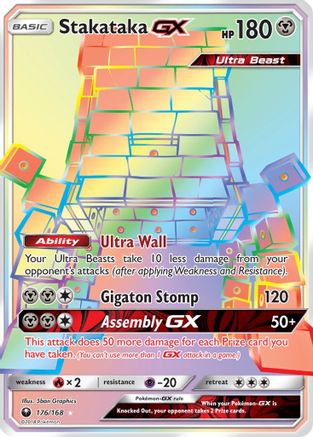 Image of Stakataka GX (Secret) 176  - Holofoil SM  Celestial Storm - Secret Rare