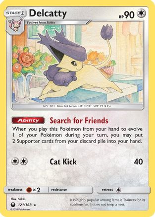 Image of Delcatty 121  - Holofoil SM  Celestial Storm - Holo Rare
