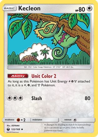 Image of Kecleon 122/168  - Reverse Holofoil SM  Celestial Storm - Uncommon