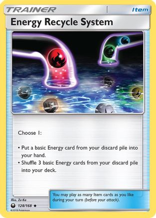 Image of Energy Recycle System 128/168  - Reverse Holofoil SM  Celestial Storm - Uncommon