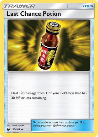 Image of Last Chance Potion 135/168  - Reverse Holofoil SM  Celestial Storm - Uncommon