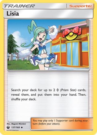 Image of Lisia 137/168  - Reverse Holofoil SM  Celestial Storm - Uncommon