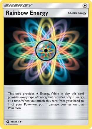 Image of Rainbow Energy 151/168  - Reverse Holofoil SM  Celestial Storm - Uncommon