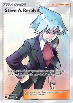 Image of Steven's Resolve (Full Art) 165  - Holofoil SM  Celestial Storm - Ultra Rare