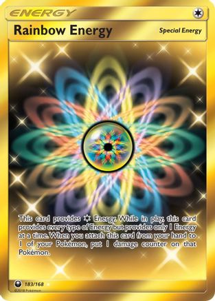 Image of Rainbow Energy (Secret) 183  - Holofoil SM  Celestial Storm - Secret Rare