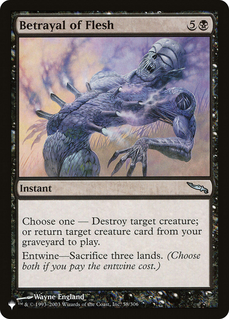 Image of Betrayal of Flesh (LIST-MRD-58) - The List
