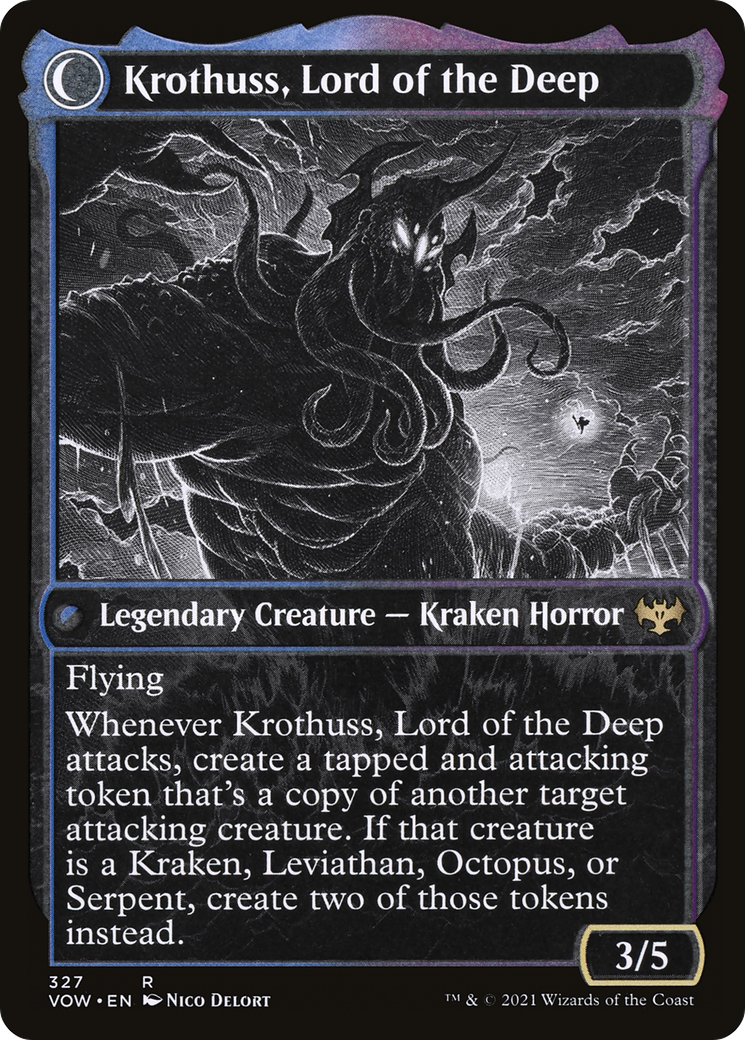 Image of Runo Stromkirk (Showcase) (327) (VOW-327) - Innistrad: Crimson Vow: (Showcase, Double Faced Transform) Foil