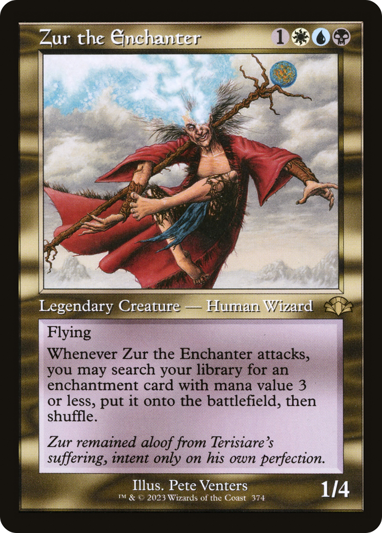 Image of Zur the Enchanter (Retro Frame) (DMR-374) - Dominaria Remastered