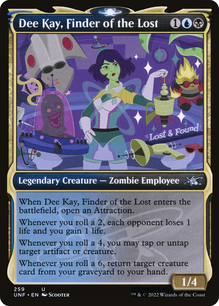 Image of Dee Kay, Finder of the Lost (Showcase) (UNF-259) - Unfinity: (Showcase) Foil