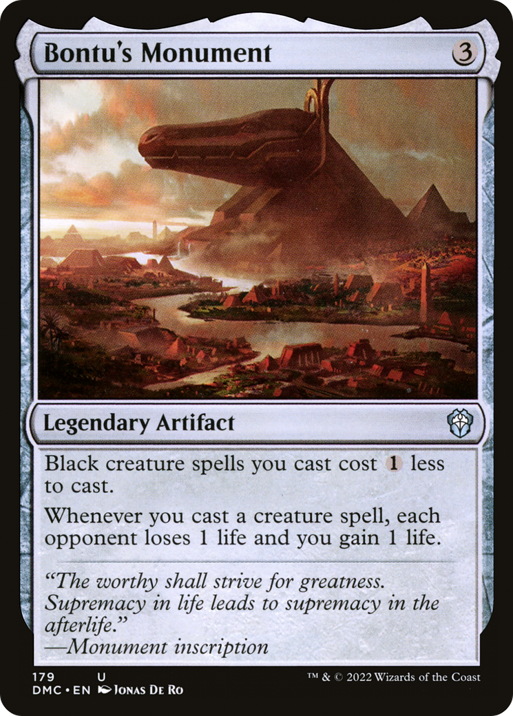 Image of Bontu's Monument (DMC-179) - Dominaria United Commander