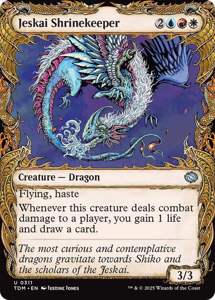 Image of Jeskai Shrinekeeper (Showcase) (TDM-311) - Tarkir: Dragonstorm: (Showcase) Foil