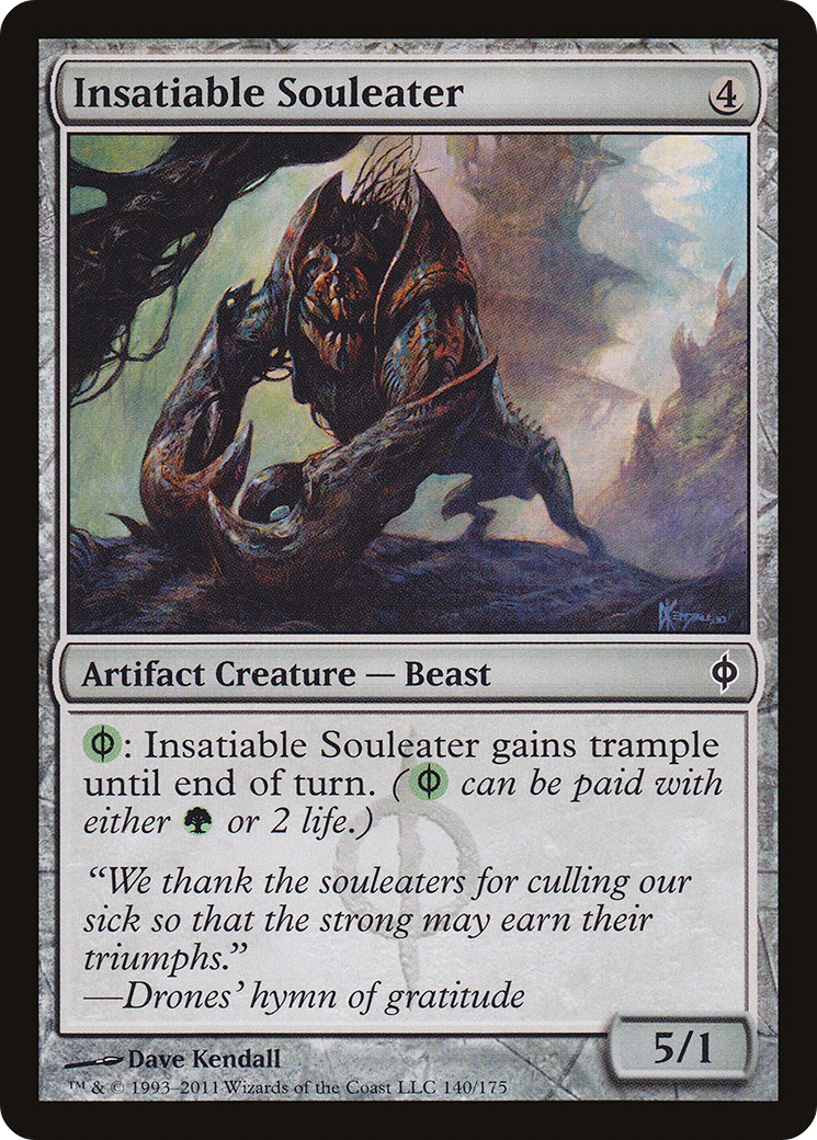 Image of Insatiable Souleater (NPH-140) - New Phyrexia Foil