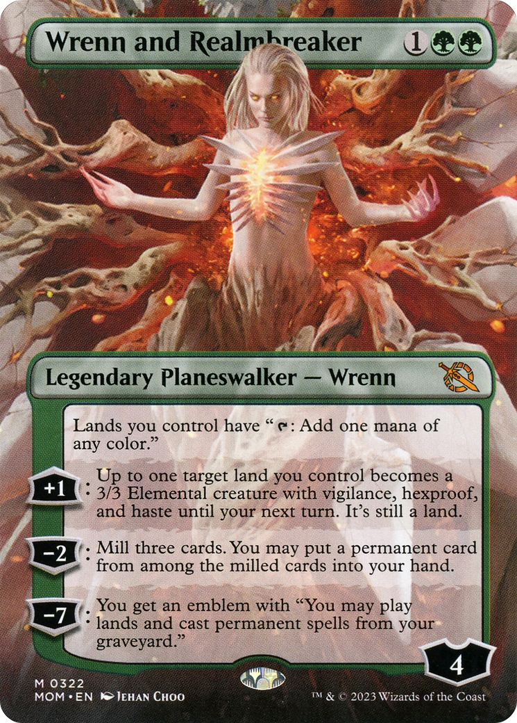 Image of Wrenn and Realmbreaker (Borderless) (MOM-322) - March of the Machine (Borderless) Foil