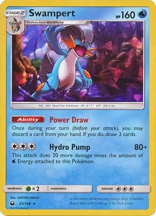 Image of Swampert 035/168  - Holofoil Deck Exclusives - Holo Rare
