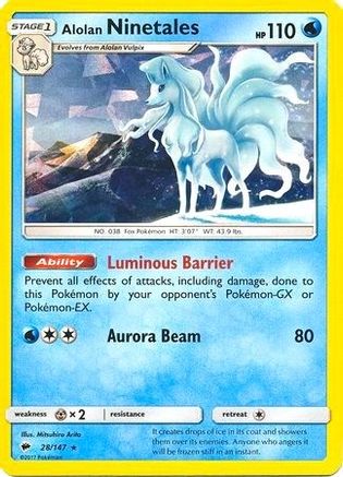 Image of Alolan Ninetales 028/147  - Holofoil Deck Exclusives - Holo Rare