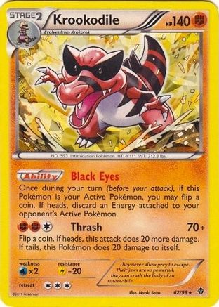 Image of Krookodile 062/098  - Holofoil Deck Exclusives - Holo Rare