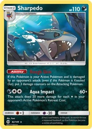 Image of Sharpedo 082/149  - Holofoil Blister Exclusives - Promo