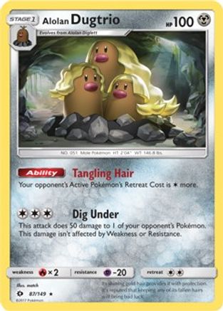 Image of Alolan Dugtrio 087/149  - Holofoil Blister Exclusives - Promo