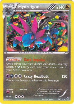 Image of Hydreigon 074/119  - Holofoil Blister Exclusives - Promo