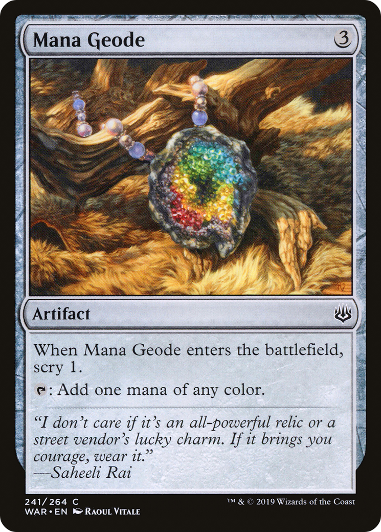 Image of Mana Geode (WAR-241) - War of the Spark Foil