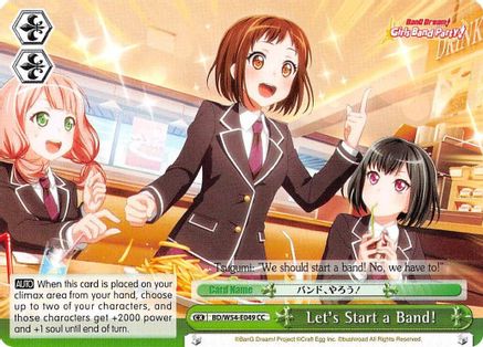 Image of Let's Start a Band! (BD/W54-E049 CC) - BanG Dream! Girls Band Party!