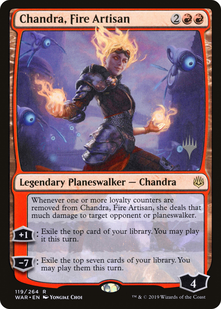 Image of Chandra, Fire Artisan (PPELD-119) - War of the Spark Promos