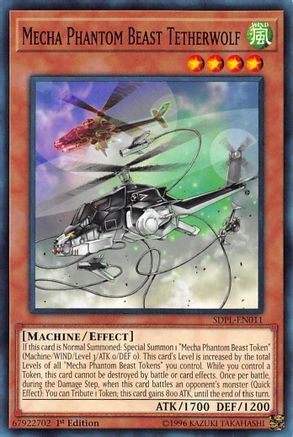Image of Mecha Phantom Beast Tetherwolf (SDPL-EN011) - Structure Deck: Powercode Link 1st Edition