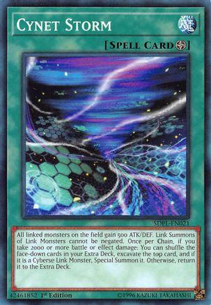 Image of Cynet Storm (SDPL-EN021) - Structure Deck: Powercode Link 1st Edition