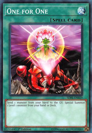 Image of One for One (SDPL-EN029) - Structure Deck: Powercode Link 1st Edition
