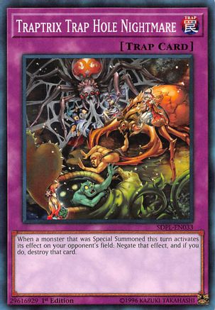 Image of Traptrix Trap Hole Nightmare (SDPL-EN033) - Structure Deck: Powercode Link 1st Edition
