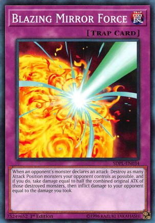Image of Blazing Mirror Force (SDPL-EN034) - Structure Deck: Powercode Link 1st Edition