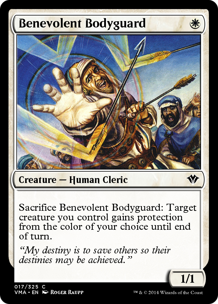 Image of Benevolent Bodyguard (VMA-017) - Vintage Masters Foil