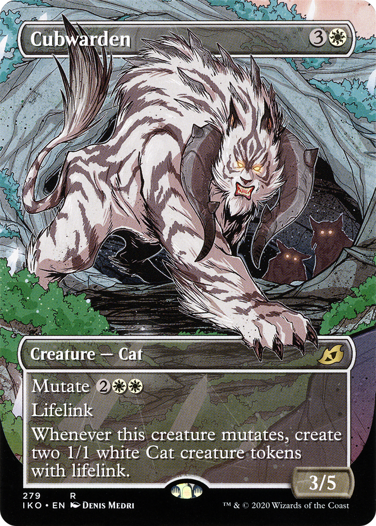 Image of Cubwarden (Showcase) (IKO-279) - Ikoria: Lair of Behemoths: (Showcase) (Borderless) Foil