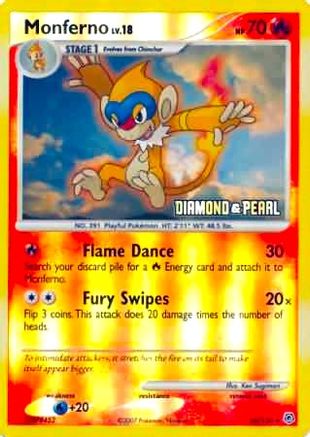 Image of Monferno 056/130  - Reverse Holofoil Burger King Promos - Promo