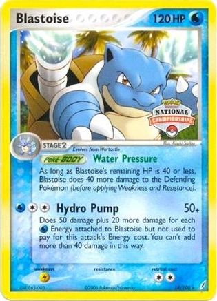 Image of Blastoise 014/100  League & Championship Cards - Promo