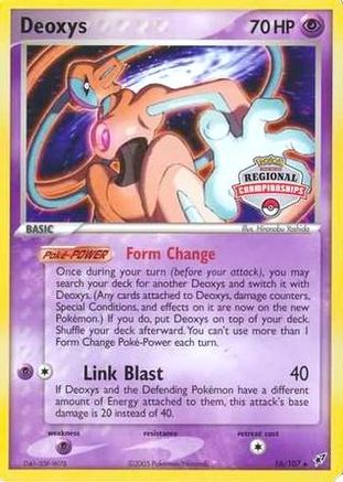 Image of Deoxys 016/107  League & Championship Cards - Promo