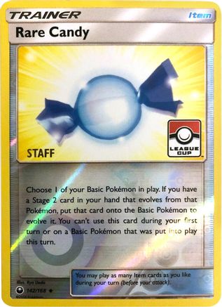 Image of Rare Candy 142/168  - Reverse Holofoil League & Championship Cards - Promo