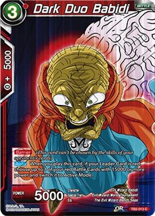 Image of Dark Duo Babidi (TB2-013) - World Martial Arts Tournament Foil