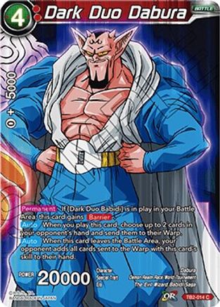 Image of Dark Duo Dabura (TB2-014) - World Martial Arts Tournament Foil