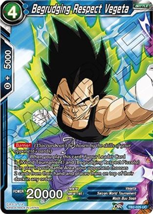 Image of Begrudging Respect Vegeta (TB2-025) - World Martial Arts Tournament Foil