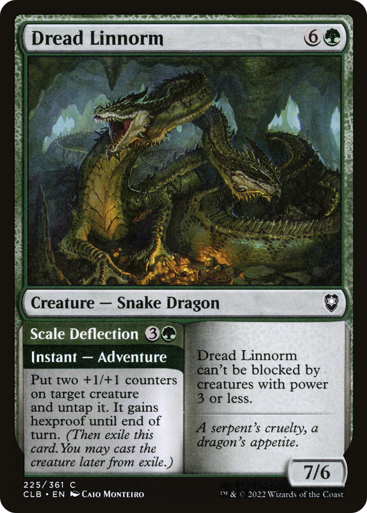 Image of Dread Linnorm (CLB-225) - Commander Legends: Battle for Baldur's Gate