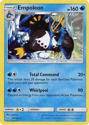 Image of Empoleon 034/156  - Holofoil Deck Exclusives - Rare