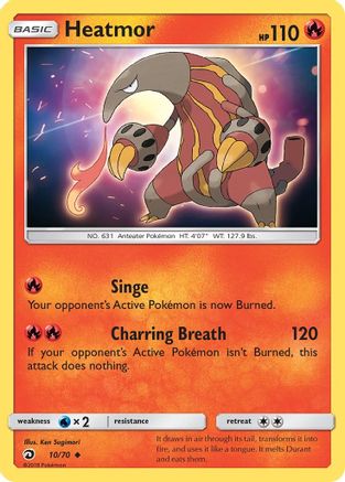 Image of Heatmor 010  - Reverse Holofoil Dragon Majesty - Uncommon