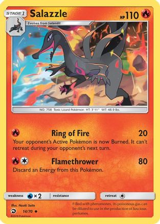 Image of Salazzle 014  Dragon Majesty - Uncommon