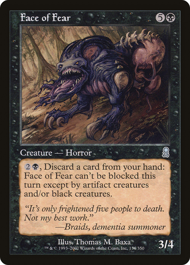 Image of Face of Fear (ODY-134) - Odyssey