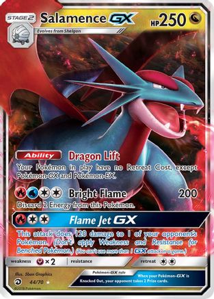 Image of Salamence GX 044/70  - Holofoil Dragon Majesty - Ultra Rare