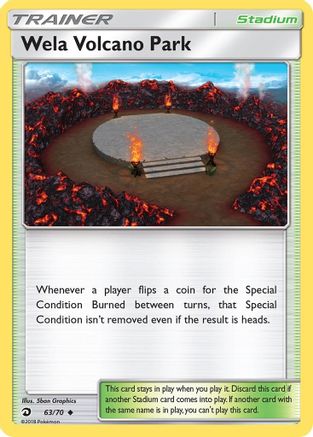 Image of Wela Volcano Park 063/70  - Reverse Holofoil Dragon Majesty - Uncommon
