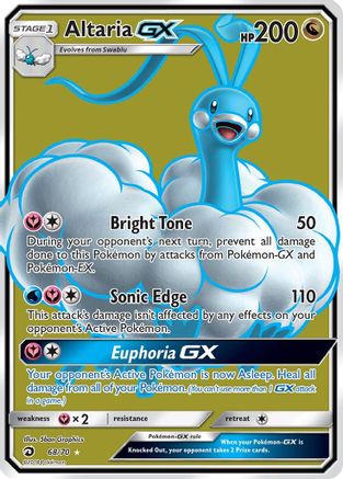 Image of Altaria GX (Full Art) 068  - Holofoil Dragon Majesty - Ultra Rare