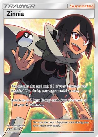 Image of Zinnia (Full Art) 070  - Holofoil Dragon Majesty - Ultra Rare